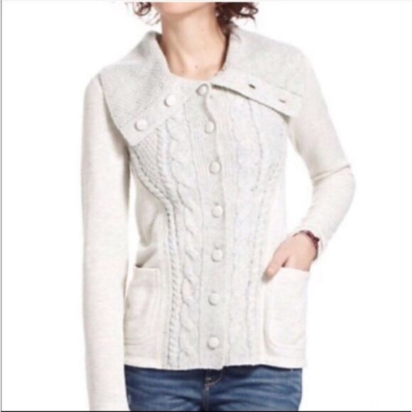 Anthropologie |‎ Northam Cottage Wool Blend Cardigan sz M - Picture 6 of 6